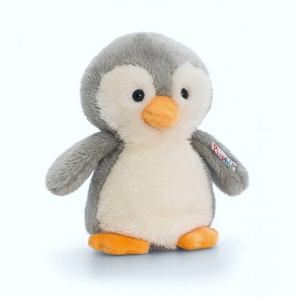 Peluche pingouin Keel toys 14cm - Idée cadeau pour bébé - dés la naissance - A retrouver dans votre Gâteau de Couches Art Baby