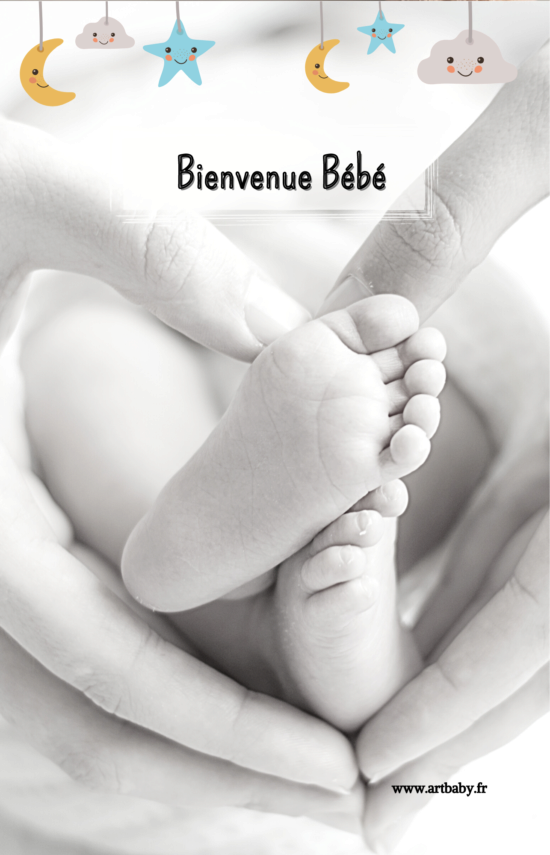 Carte de vœux : naissance bébé, grossesse, accouchement.