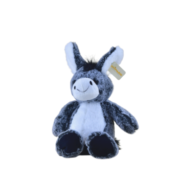 Peluche grand âne gris - 35 cm - Animadoo - Cadeaux pour bébé
